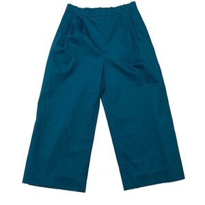 TY-LR Australia Pants Wide Leg Crops Teal Blue Size Small
